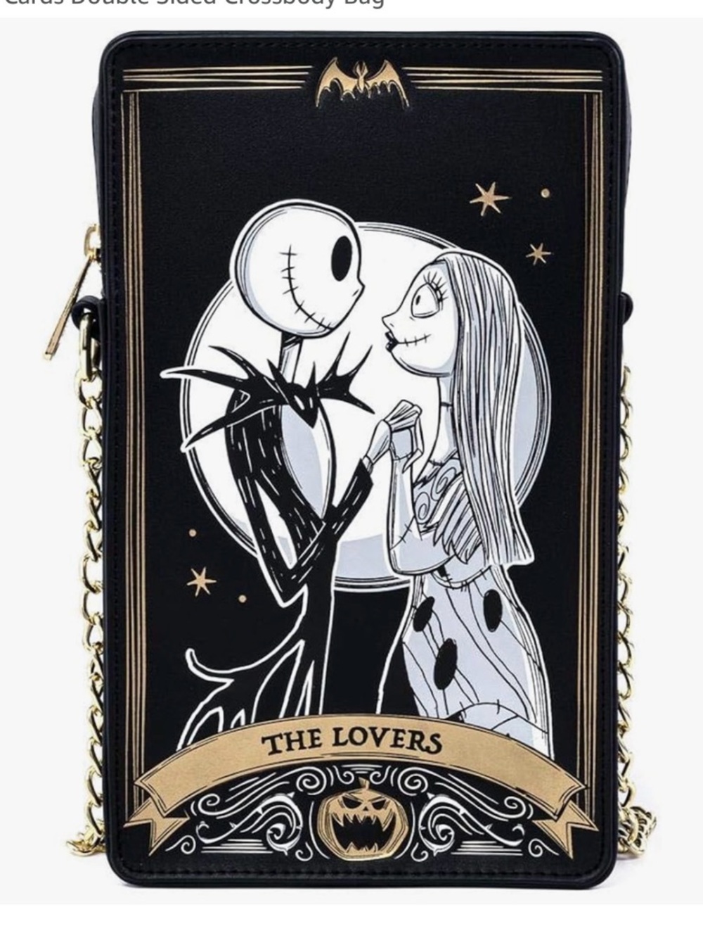 Loungefly Black & White Nightmare Before Christmas Card Passport Crossbody